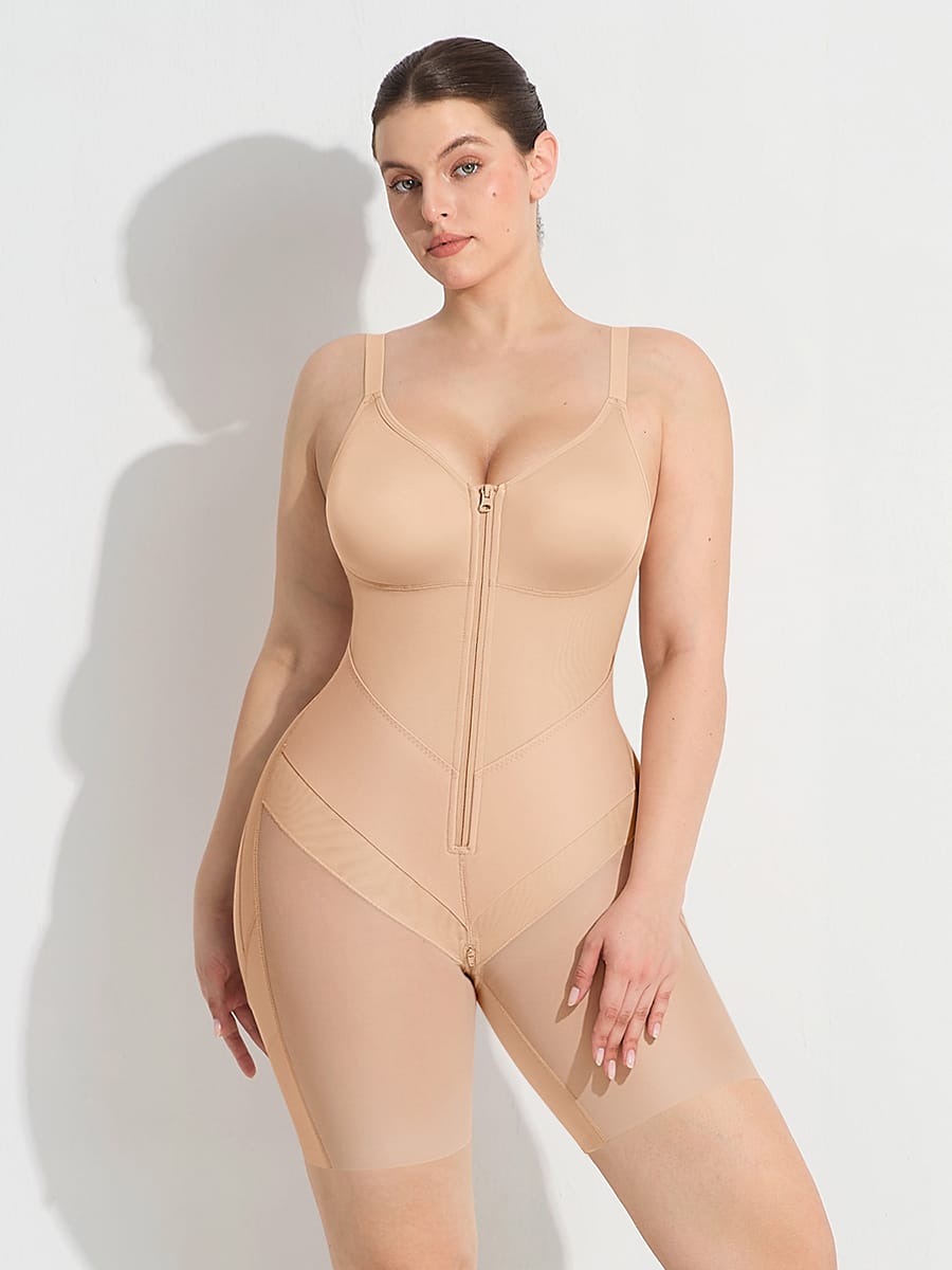 Wholesale Wide Elastic Fajas Colombianas Full Bust Compression Tummy Control Body Shaper