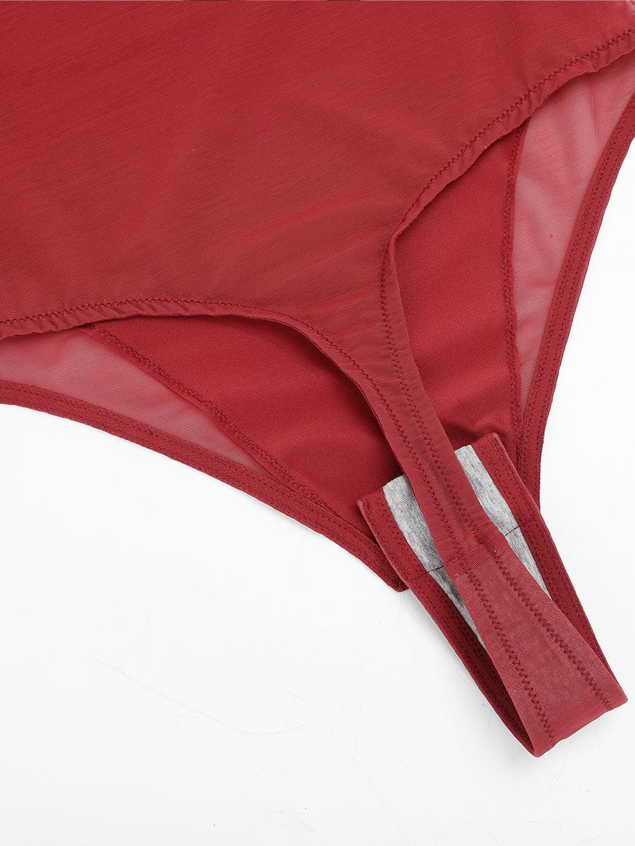Wholesale Mesh Slip Shapewear Tummy Control Thong Bodysuit