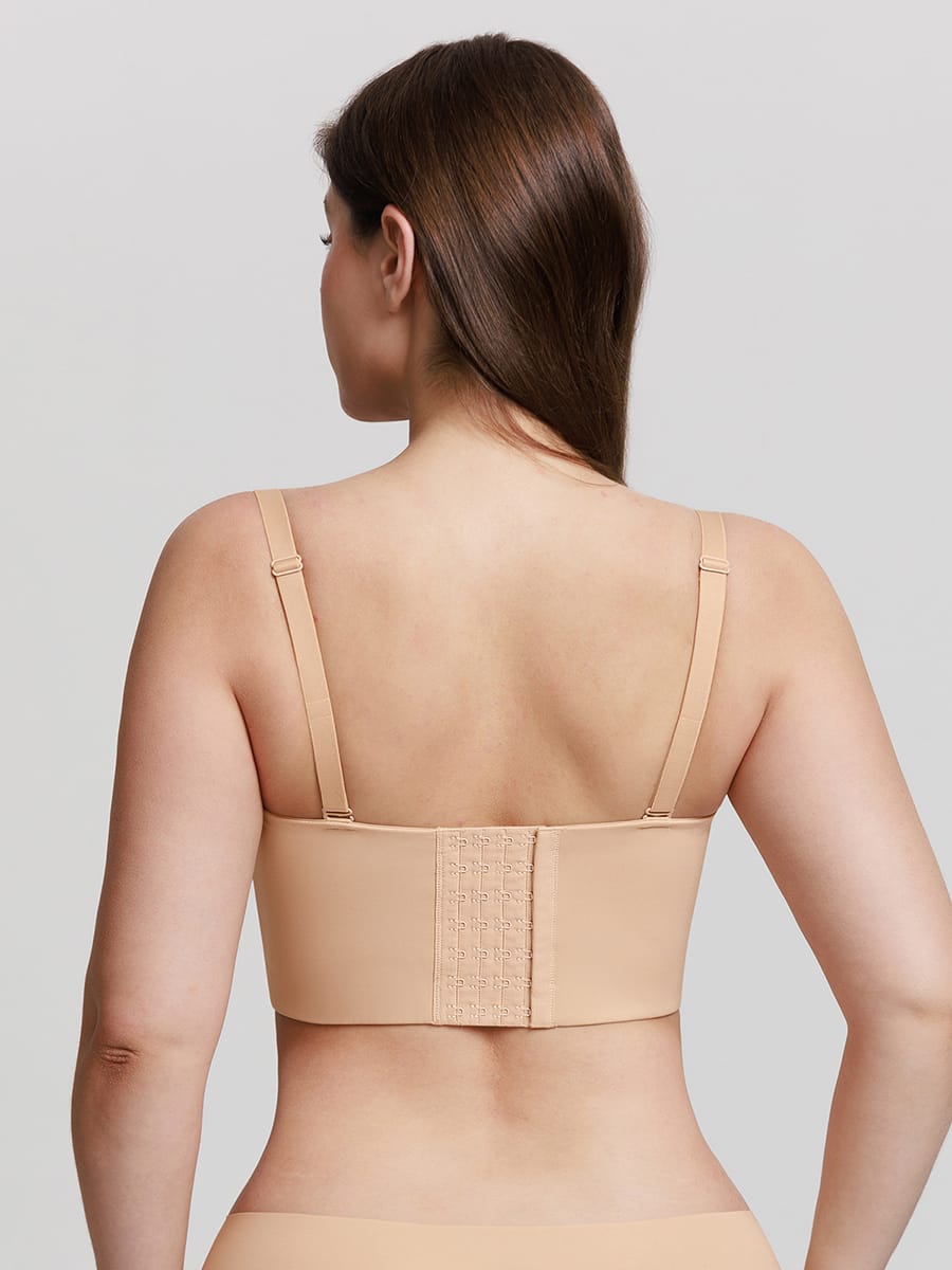 Wholesale Strapless Half Cup Underwire Bra Wide Back Strong Support Everyday Wear