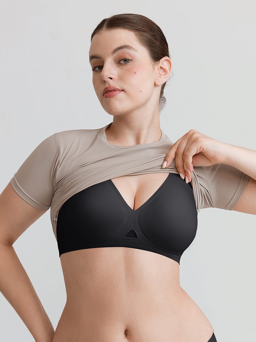 Wholesale Cut Out Wireless Bra Seamless Jelly Support Everyday T Shirt Bra for Big Chest SPU