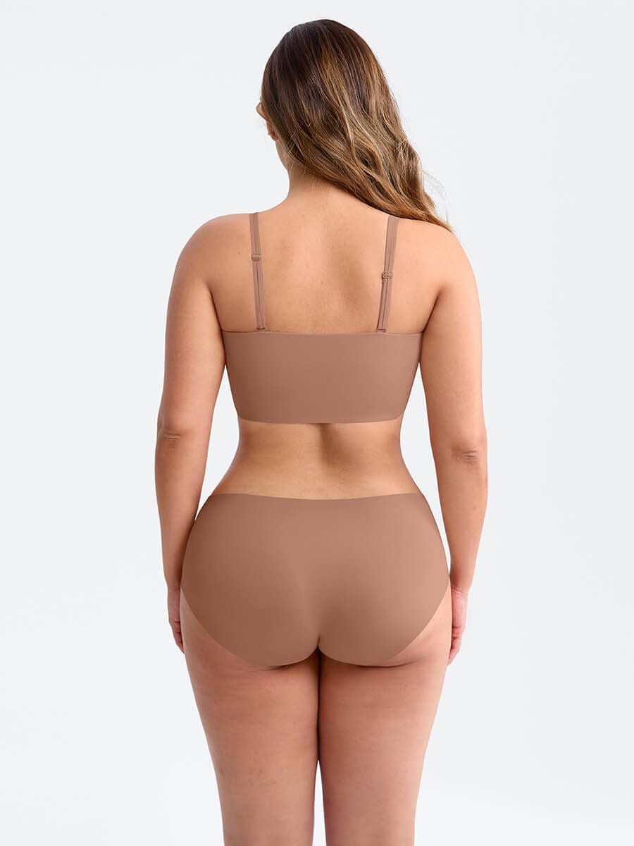 Wholesale Strapless Anti Slip Bandeau Bra Fixed Molded Cups FeelSoft Fabric Nipple Coverage