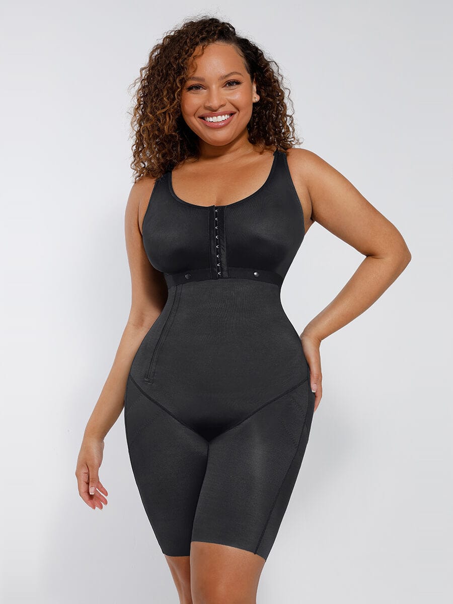 Double Layer Tummy Shaping Front Zip Body Shaper main image 0