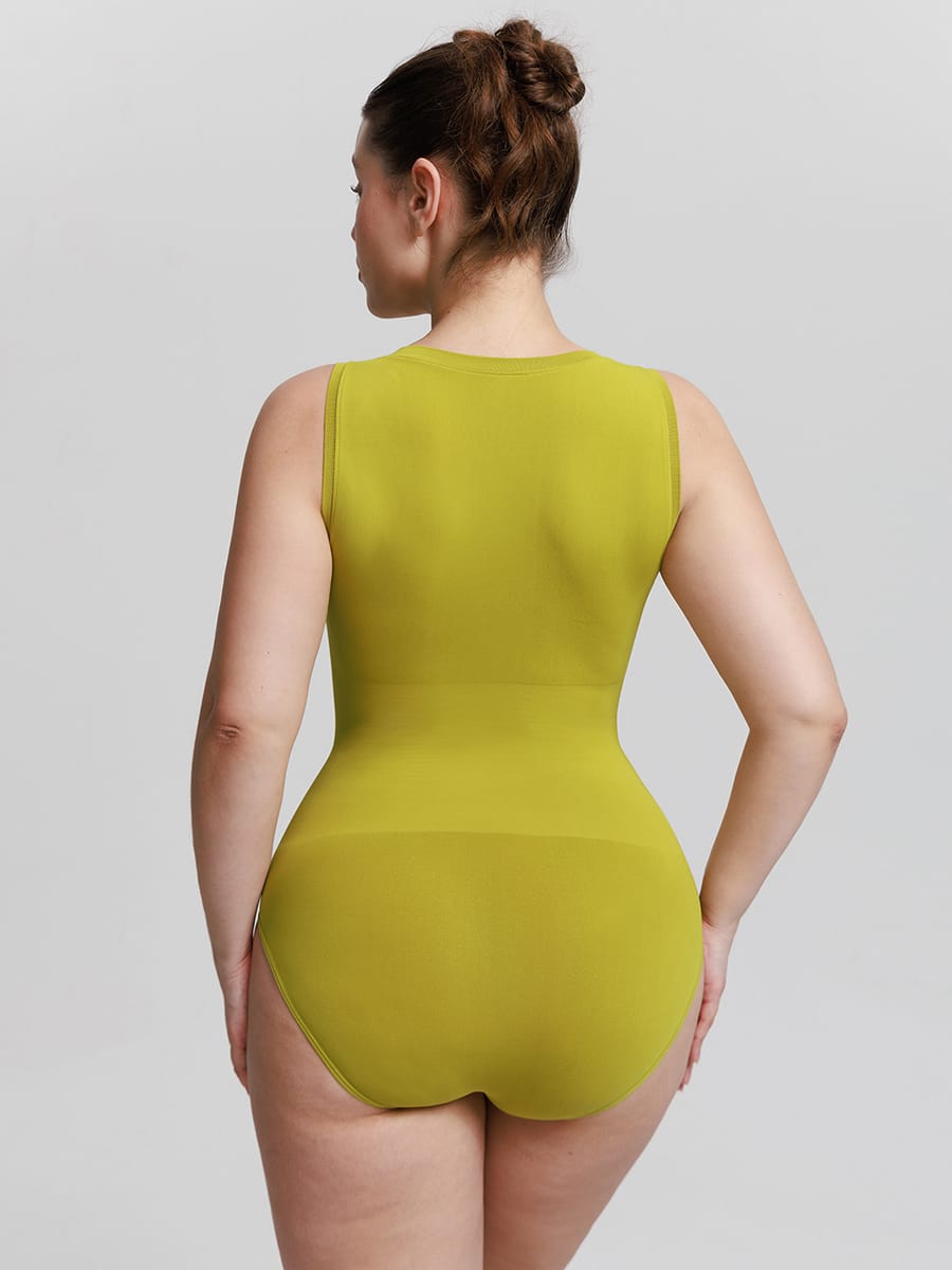 Wholesale Seamless Shapewear Bodysuit Buttery Soft Tummy Control Crew Neck