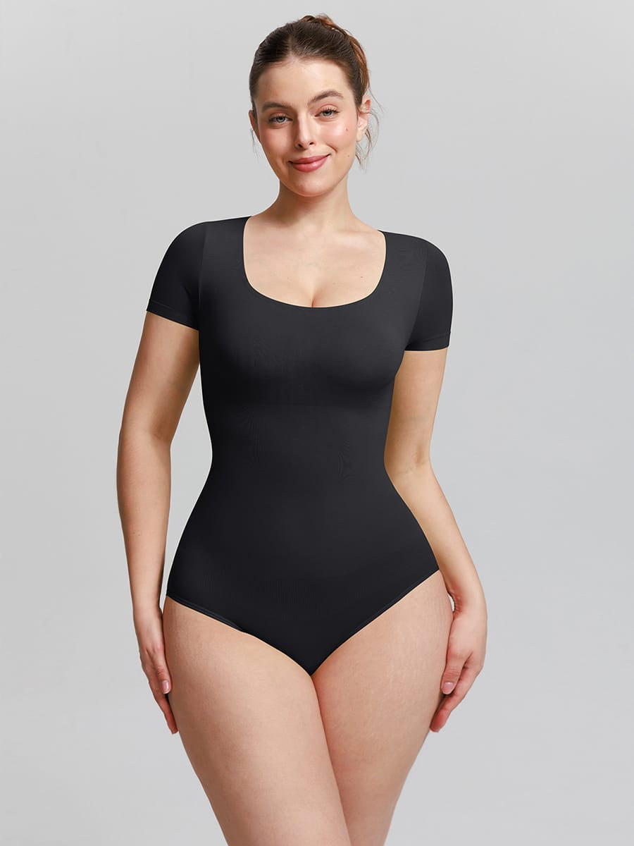 Wholesale Seamless Scoop Neck Shapewear Bodysuit Buttery Soft Tummy Control