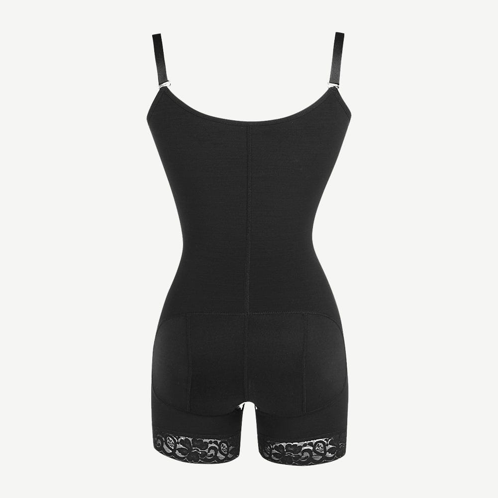 Wholesale Black Underbust Boyshort Open Crotch Lace Slimming Belly Shapewear