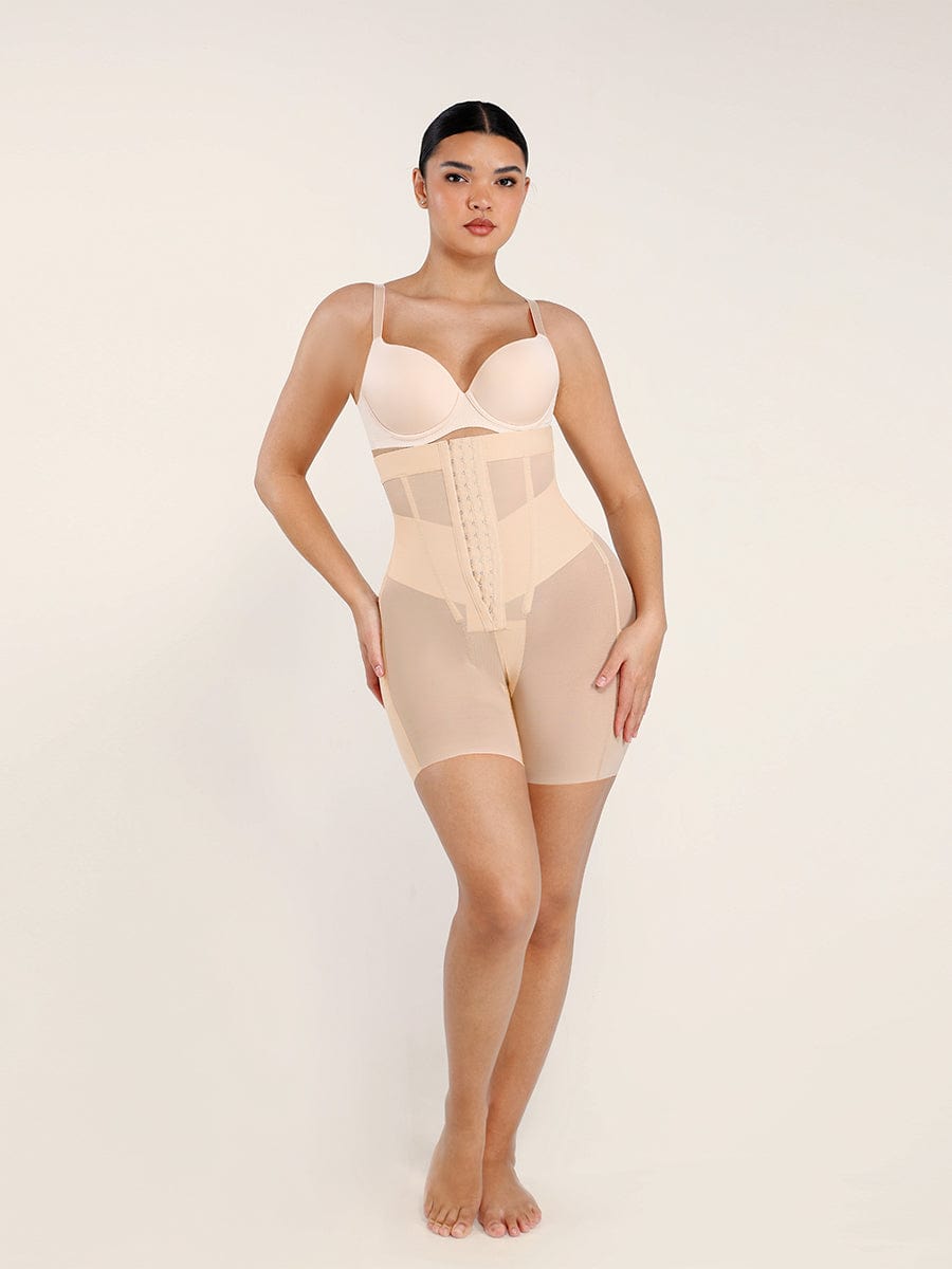 Wholesale High-Waisted Shaping Briefs Breathable Mesh Waist & Abdomen Control Butt Lifter