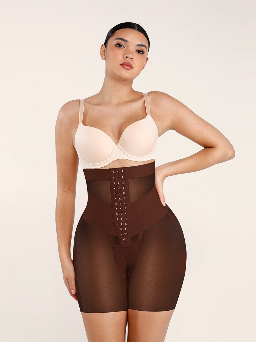 Wholesale High-Waisted Shaping Briefs Breathable Mesh Waist & Abdomen Control Butt Lifter