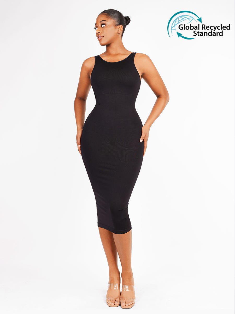 shaping midi dress Wholesale Eco-friendly Shaper Large U-back Snatched Seamless Dress