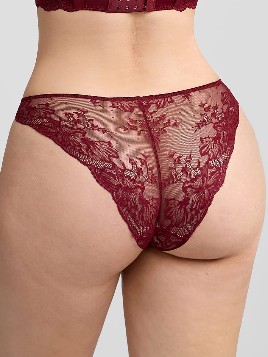 Wholesale Low-Rise Lace Panties with Antibacterial Cotton Crotch SPU