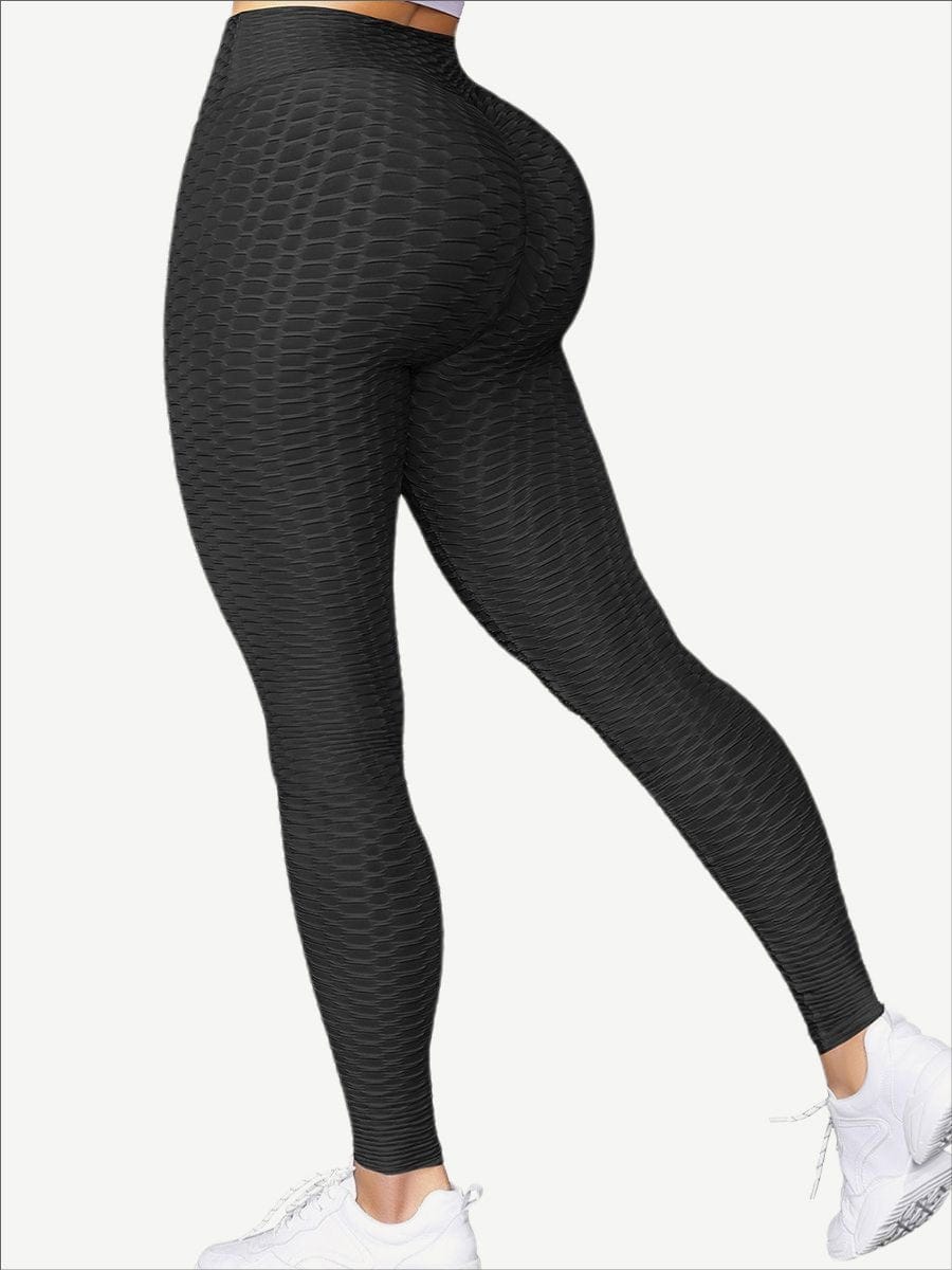 Wholesale Women Solid Color Yoga Leggings Butt Lifter Breathable Soft High Waist Sports Legging
