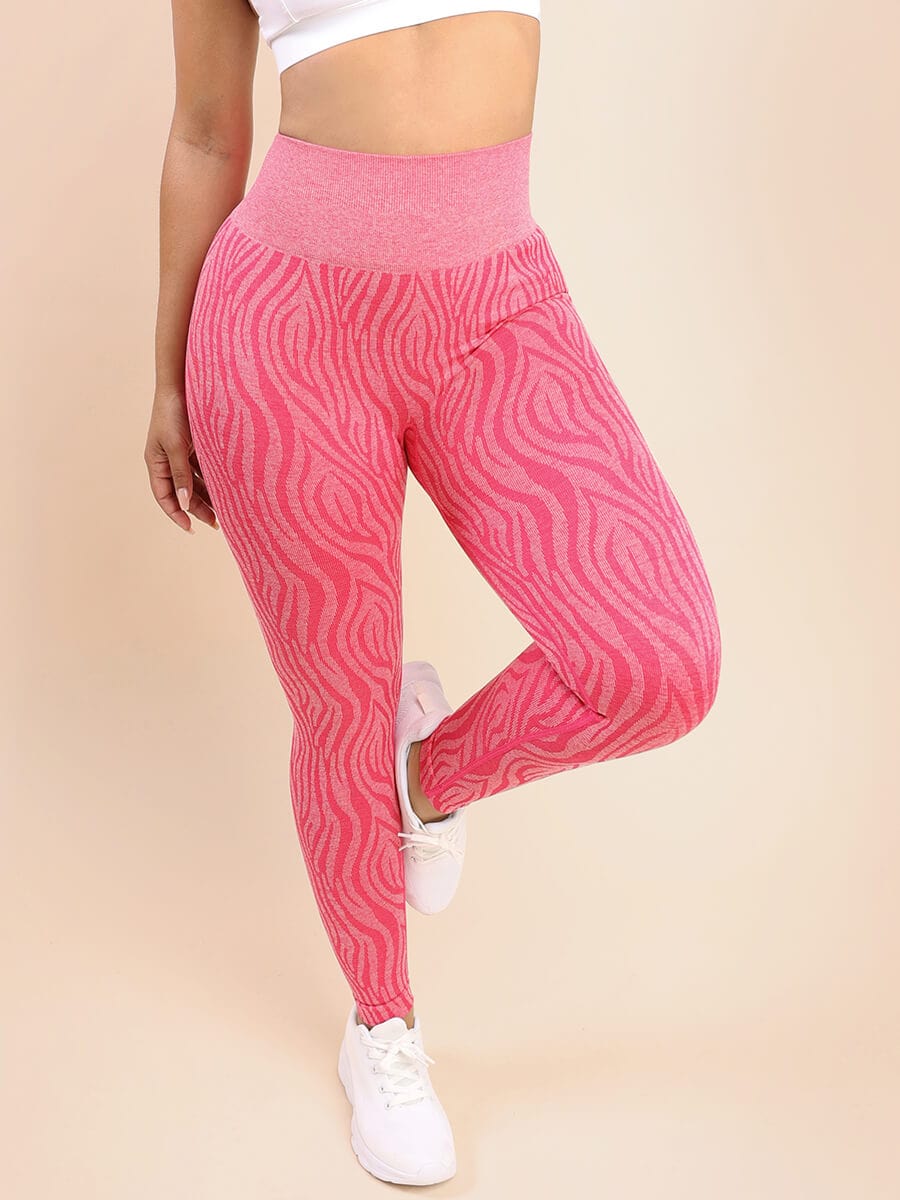Wholesale Zebra Print High Waist Yoga Leggings
