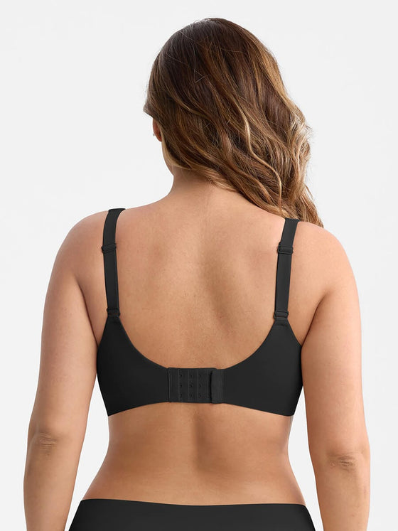 Wholesale Full Coverage Underwire Side Boning Mesh Plunge Minimizer Bra