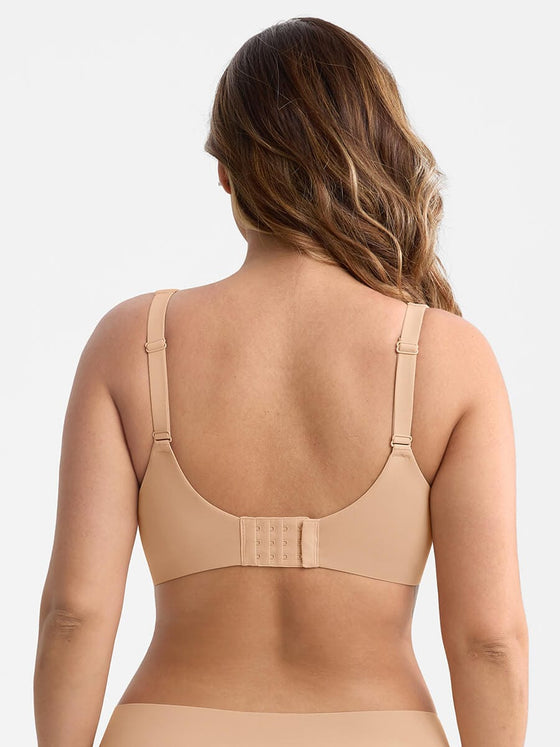 Wholesale Full Coverage Underwire Side Boning Mesh Plunge Minimizer Bra