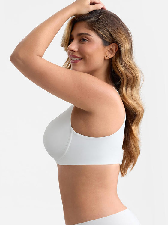 Wholesale Full Coverage Underwire Side Boning Mesh Plunge Minimizer Bra