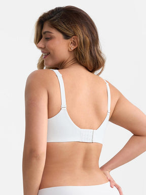 Wholesale Unlined Full Coverage Underwire Bra Side Boning Mesh Plunge Minimizer For Large Bust