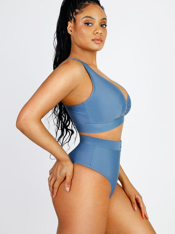 Wholesale Surplice Neckline Bikini Top
