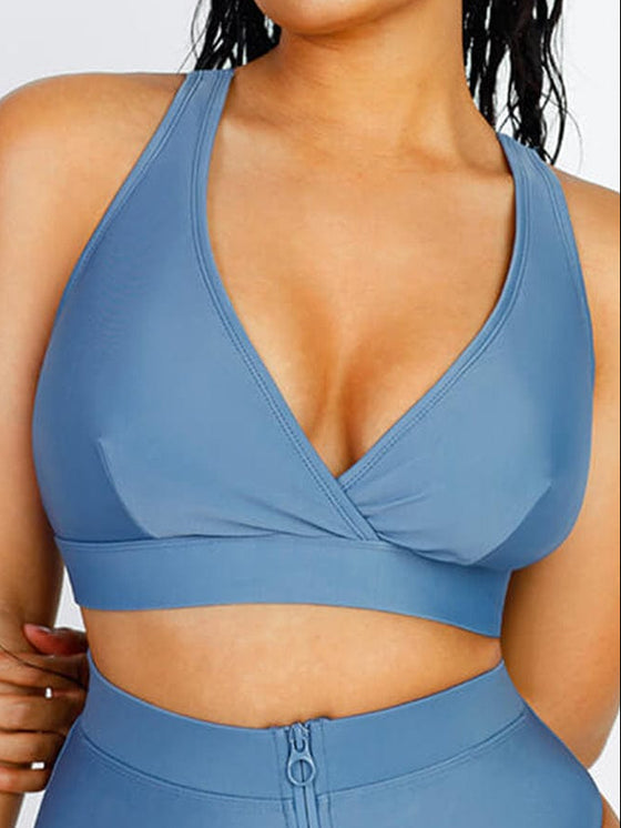 Wholesale Surplice Neckline Bikini Top
