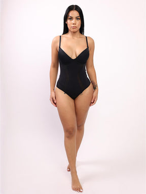 Wholesale One-Piece Bodysuit Back Large U-shaped Design with 3/4 Cup