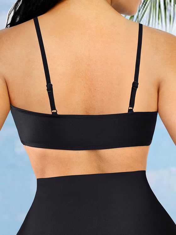 Wholesale Body Shaper One Piece Swimsuit Top Cross Front
