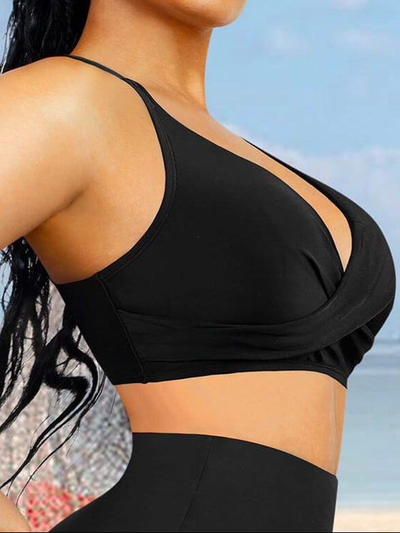 Wholesale Body Shaper One Piece Swimsuit Top Cross Front