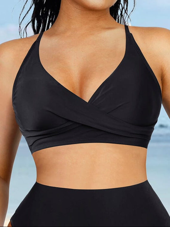 Wholesale Body Shaper One Piece Swimsuit Top Cross Front