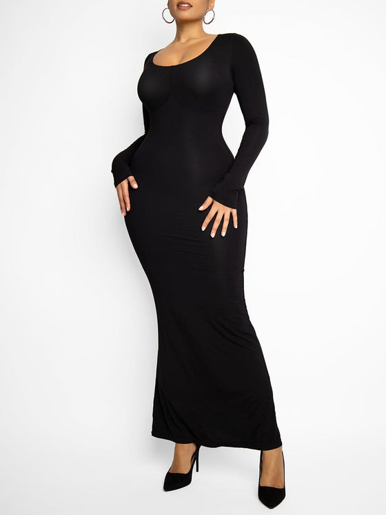 Wholesale Light Shaping Abdomen Tightening Bulit-in Shapewear Dress