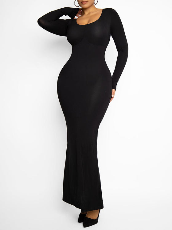 Wholesale Light Shaping Abdomen Tightening Bulit-in Shapewear Dress