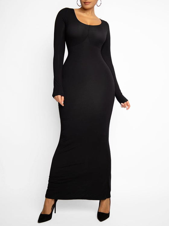 Wholesale Light Shaping Abdomen Tightening Bulit-in Shapewear Dress