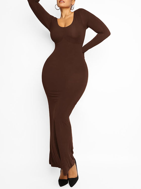 Wholesale Light Shaping Abdomen Tightening Bulit-in Shapewear Dress