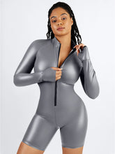 Wholesale One-Piece Long-Sleeved Sports Silver Film Sauna Suit