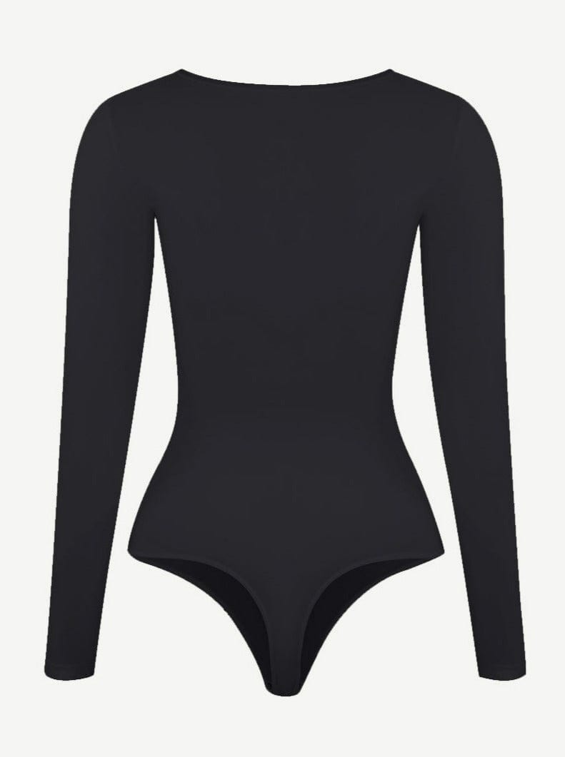 Wholesale Seamless Bodysuit Long Sleeve Slim Corset Shapewear Bodysuit