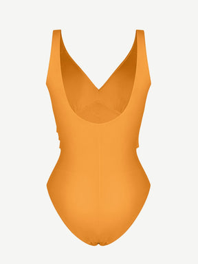 Wholesale One-piece Swimsuit Built-in Elastic Mesh in the Abdomen With Removable Cups