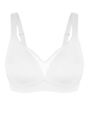 Wholesale Unlined Full Coverage Underwire Bra Side Boning Mesh Plunge Minimizer For Large Bust