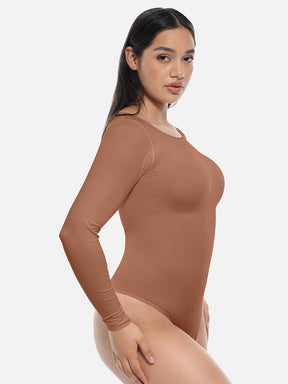 Wholesale Seamless Bodysuit Long Sleeve Slim Corset Shapewear Bodysuit