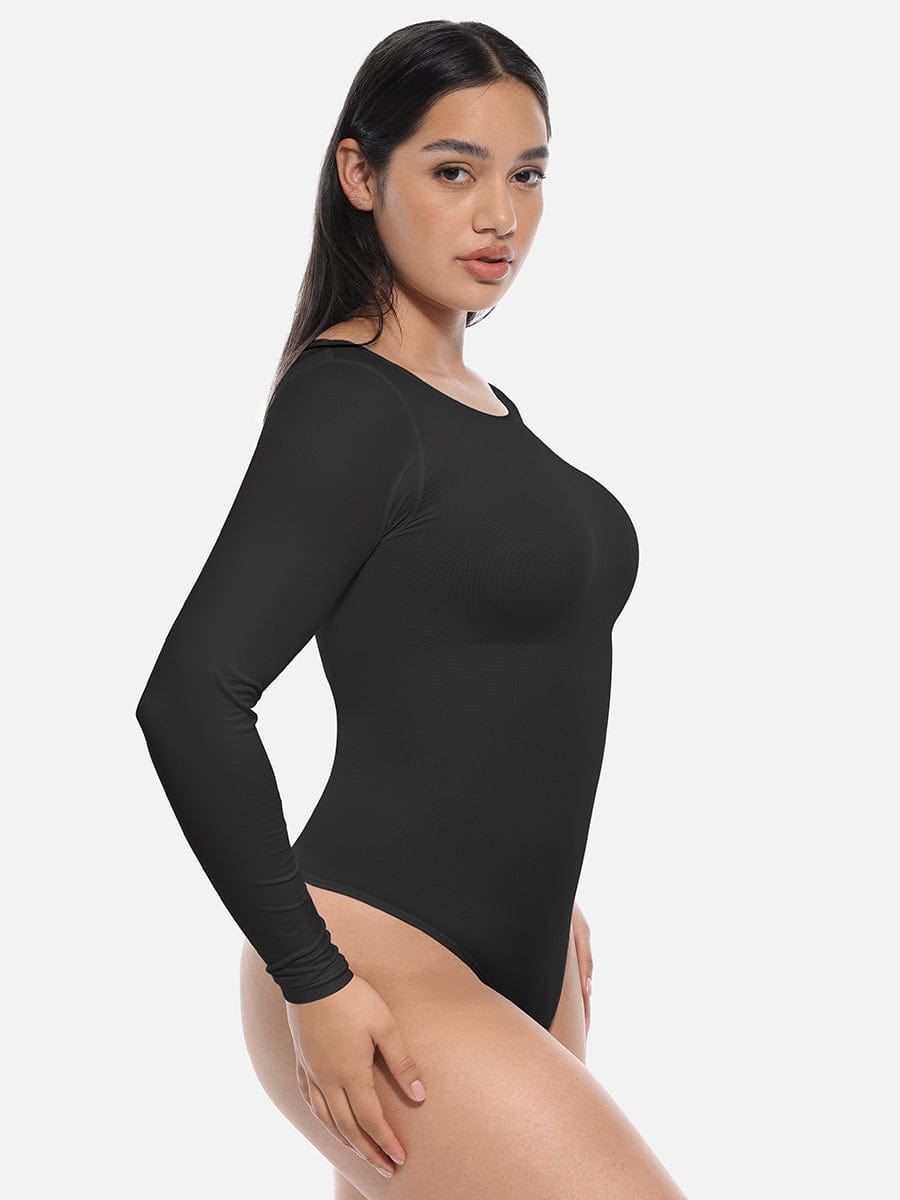 Wholesale Seamless Bodysuit Long Sleeve Slim Corset Shapewear Bodysuit