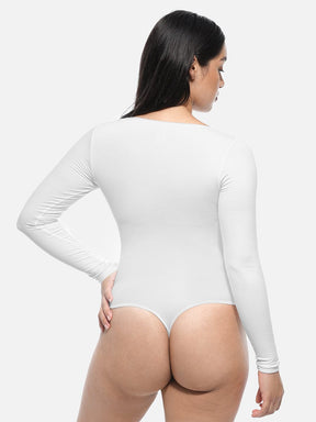 Wholesale Seamless Bodysuit Long Sleeve Slim Corset Shapewear Bodysuit