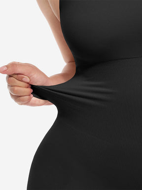 Wholesale🌿 Eco-friendly Seamless Square Neck Waist and Belly Shaping Jumpsuit