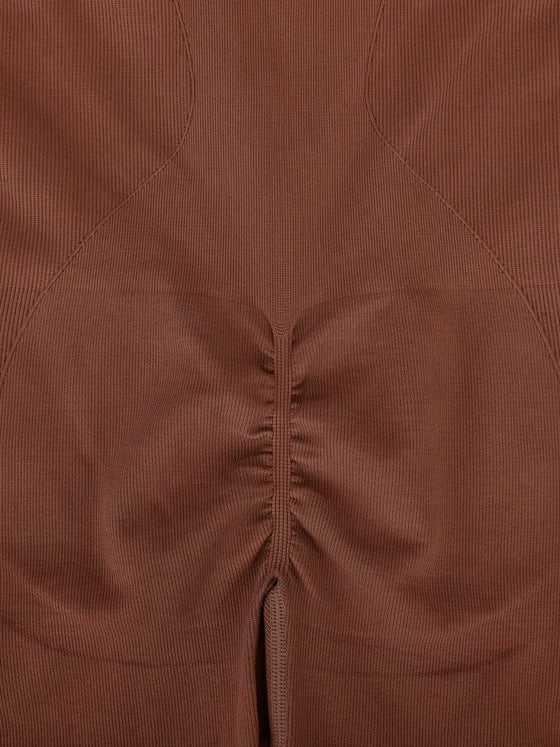 Wholesale Seamless Zip Front Full-Length Racerback 2-in-1 Sport Shaping Jumpsuit