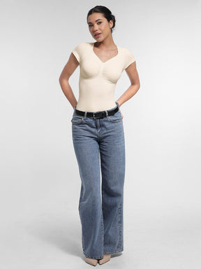 Wholesale Bust Support Waist & Abdomen Shaping Thong Bodysuit