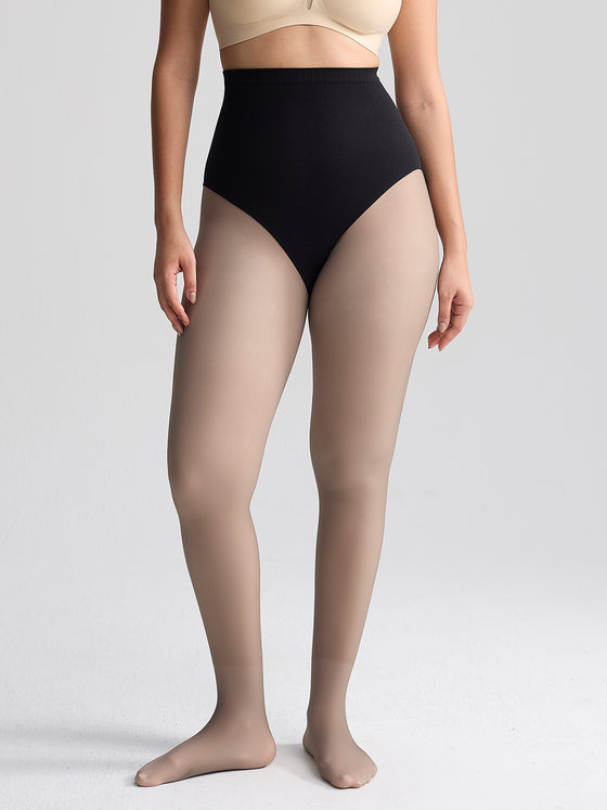 Wholesale High-Waisted Seamless Sculpting Sheer Thermal Tights