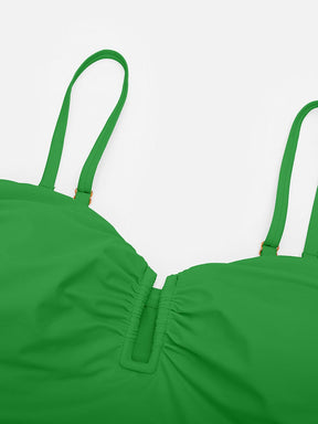 Wholesale Strapless U Wire Mesh Tummy Control One Piece Shapewear Swimsuit with Removable Pads