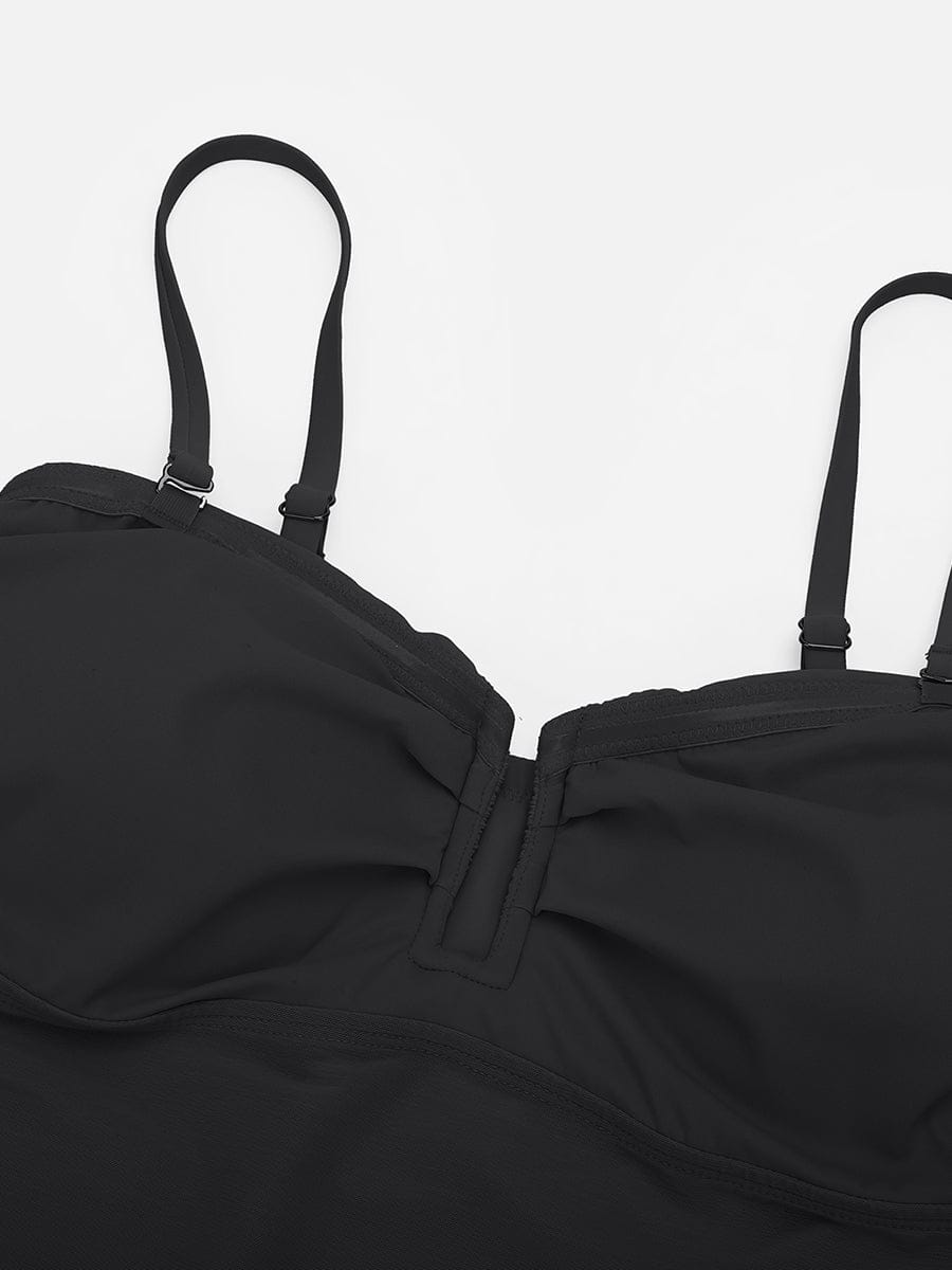 Wholesale Strapless U Wire Mesh Tummy Control One Piece Shapewear Swimsuit with Removable Pads