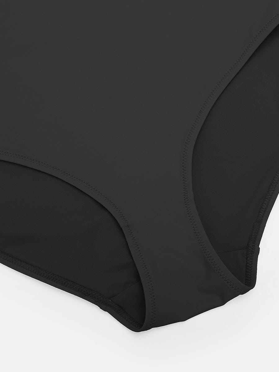 Wholesale Strapless U Wire Mesh Tummy Control One Piece Shapewear Swimsuit with Removable Pads