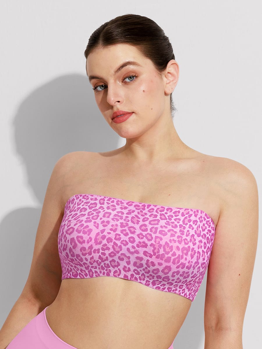 Wholesale Strapless Anti Slip Bandeau Bra Fixed Molded Cups FeelSoft Fabric Nipple Coverage