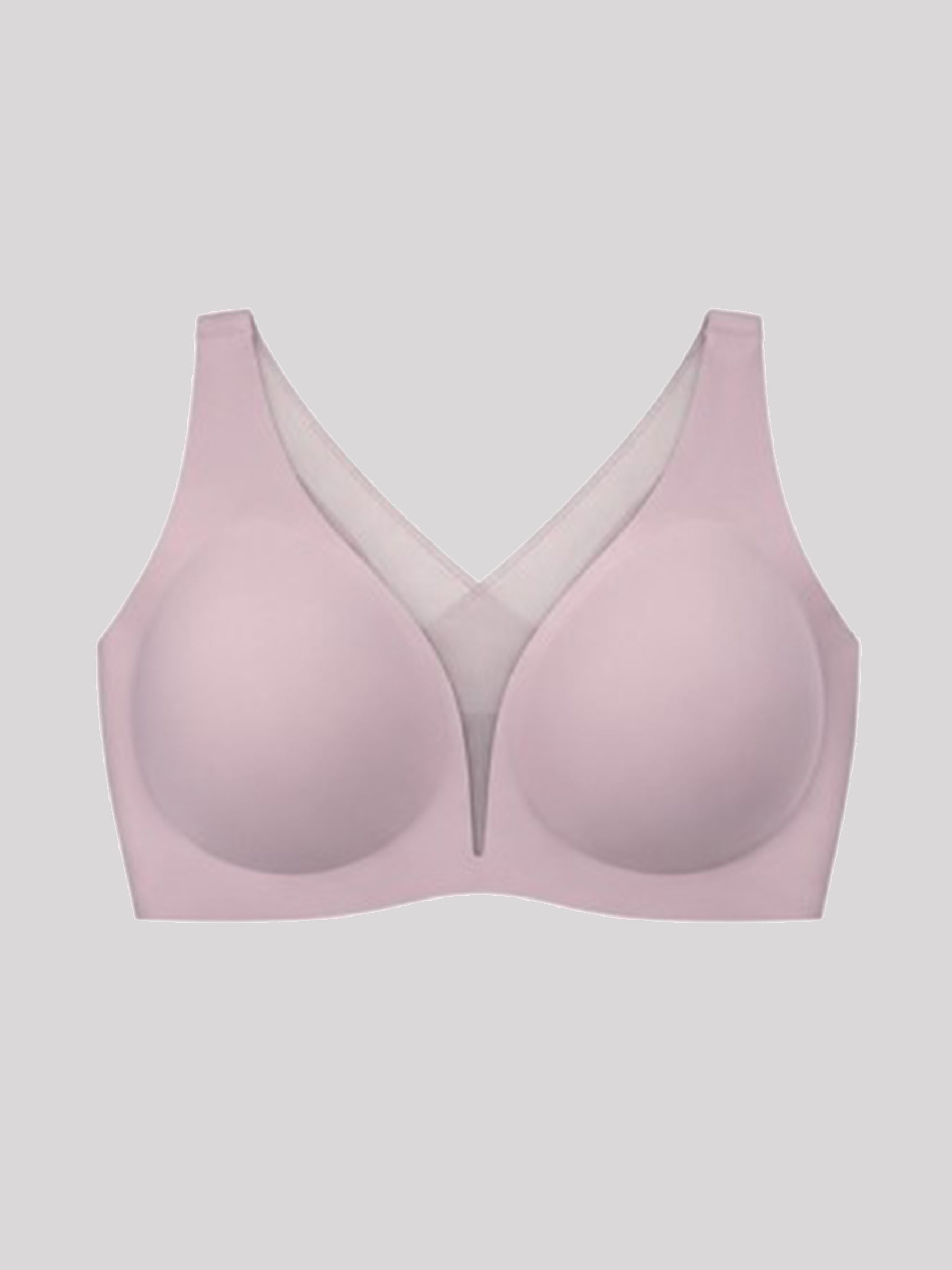 Wholesale Traceless Mesh Full Coverage Wireless Built-In Gel Support T-Shirt Bra