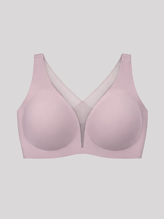 Wholesale Traceless Mesh Full Coverage Wireless Built-In Gel Support T-Shirt Bra