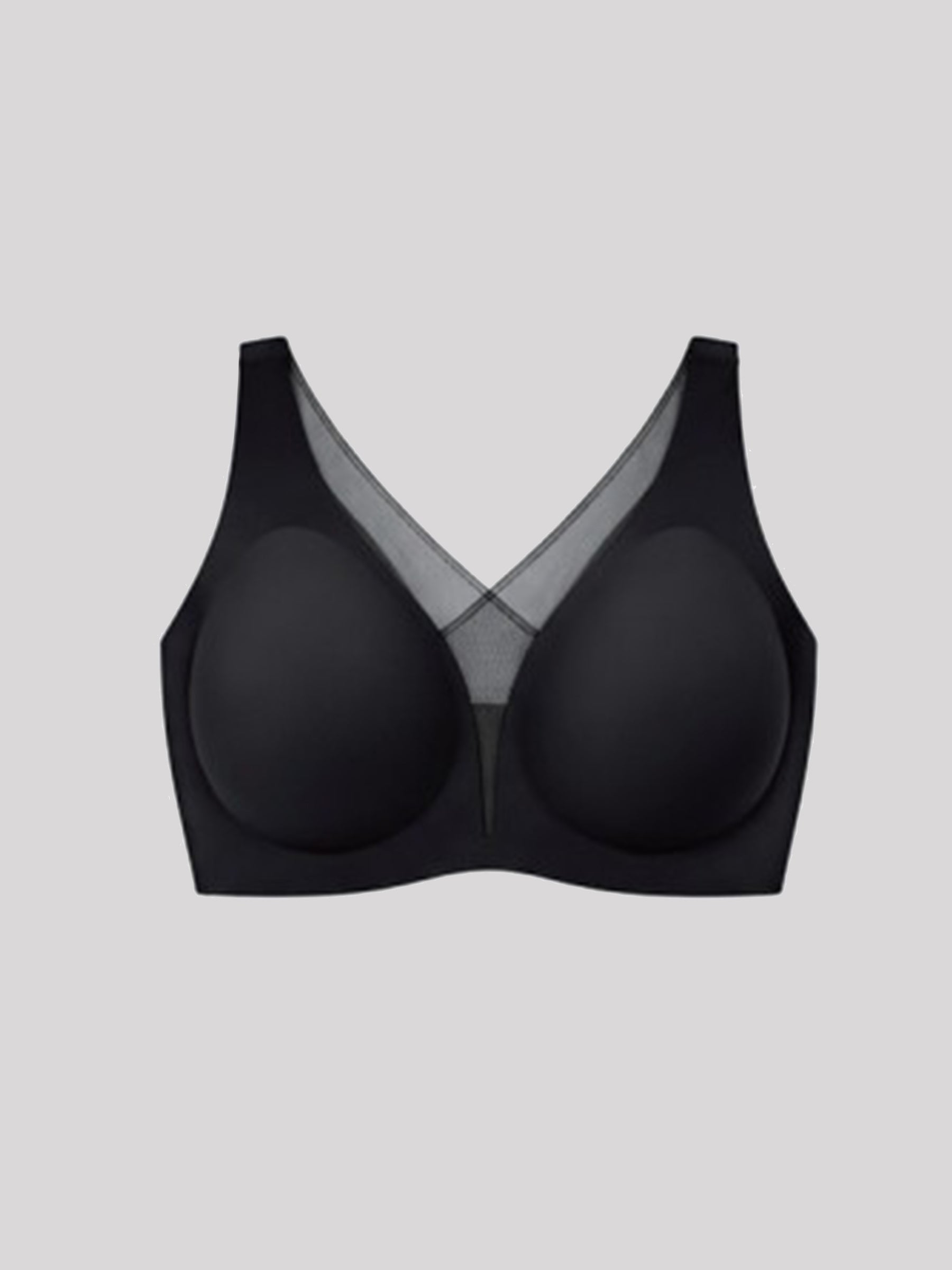 Wholesale Traceless Mesh Full Coverage Wireless Built-In Gel Support T-Shirt Bra