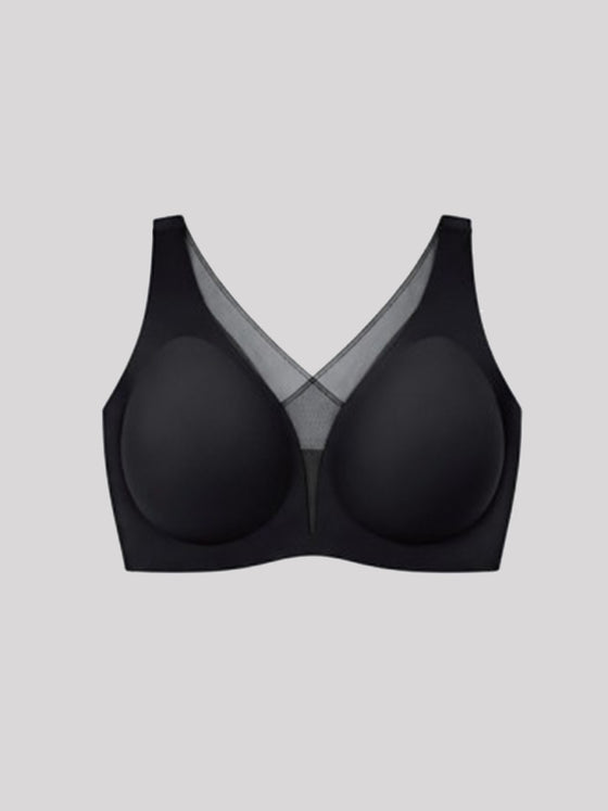 Wholesale Traceless Mesh Full Coverage Wireless Built-In Gel Support T-Shirt Bra