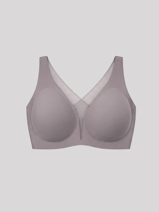 Wholesale Traceless Mesh Full Coverage Wireless Built-In Gel Support T-Shirt Bra