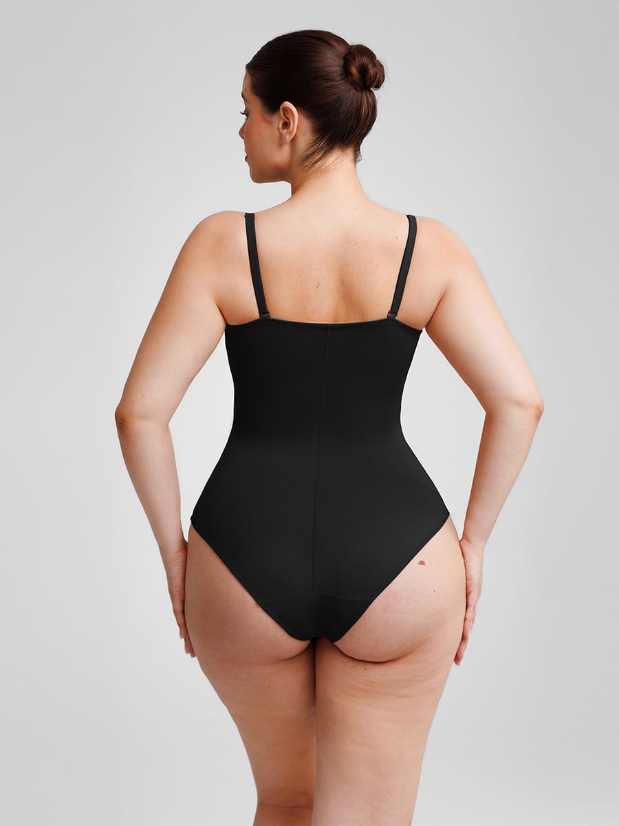 Wholesale Seamless Underwire Half Cup Shapewear Bodysuit with Removable Pads